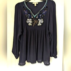 Vintage America Embroidered Top